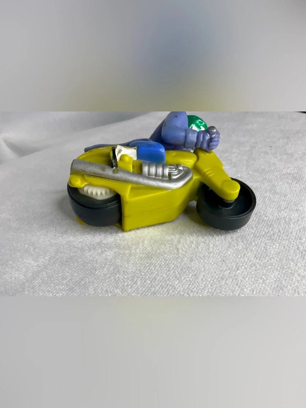 Vintage 2000 Burger King Kids Meal Toy Joker Batman Motorcycle Purple Green